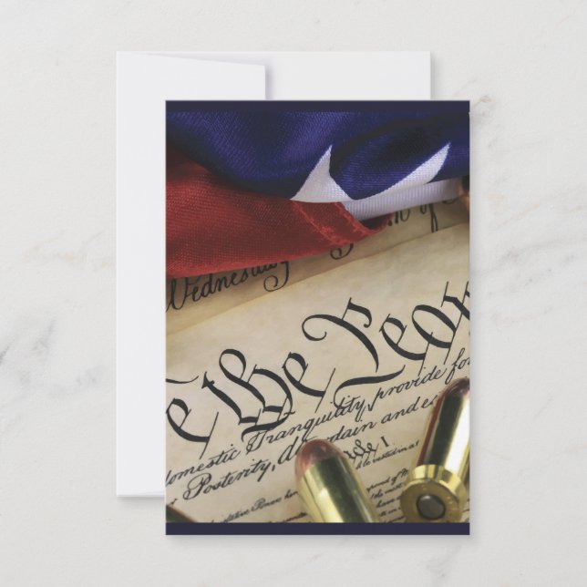 Declaration of Independence   Thank You Card (Front)