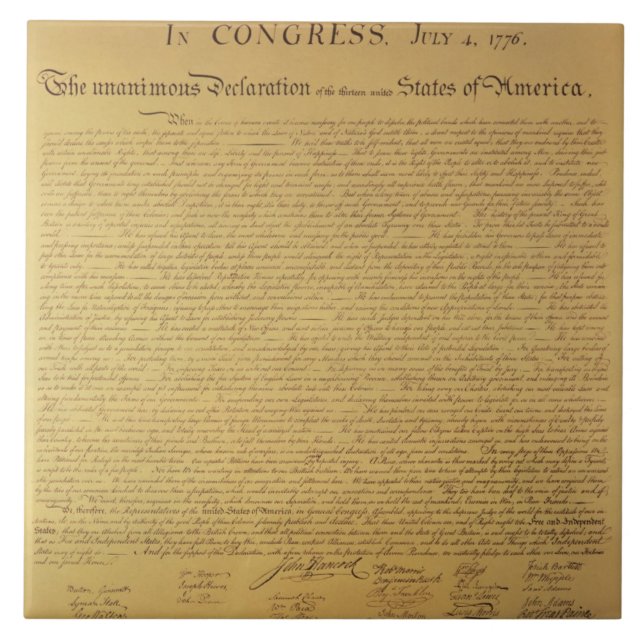 Declaration of Independence Tile (Front)
