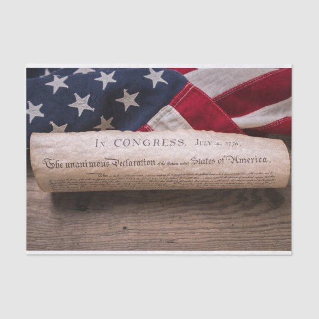 Declaration of Independence Tissue Paper (Front)