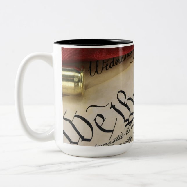Declaration of Independence  Two-Tone Coffee Mug (Left)