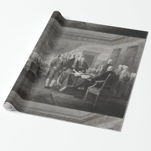 Declaration of Independence Wrapping Paper (Unrolled)