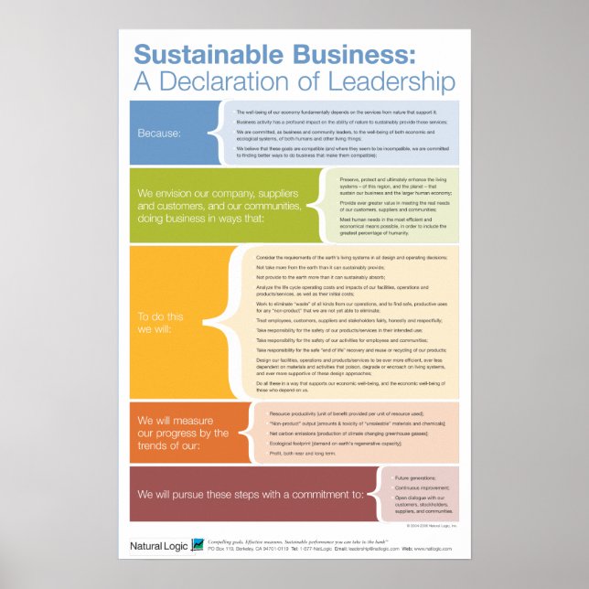 Declaration of Leadership Poster (Front)