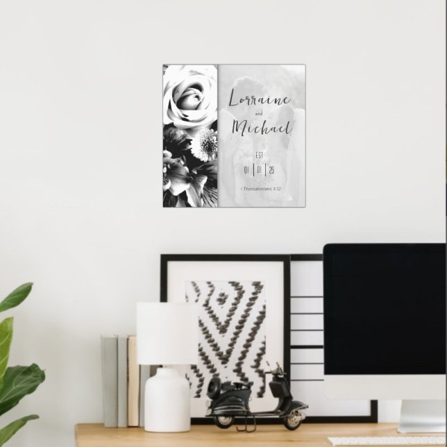 Declaration of Love Black and White Picture Poster (Creator Uploaded)