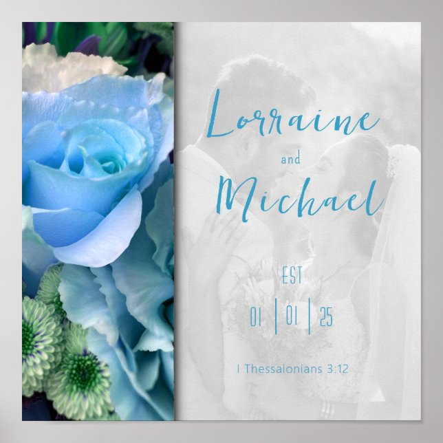 Declaration of Love Blue Picture Poster (Front)