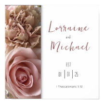 Declaration of Love Pale Pink Rose Square Poster