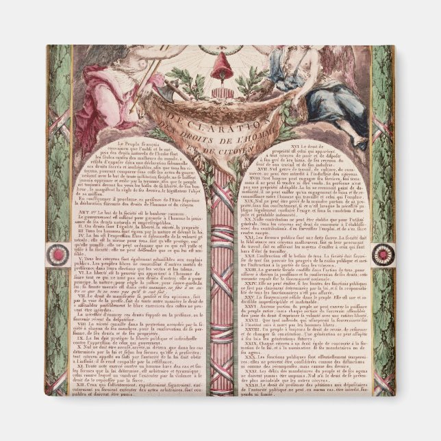 Declaration of the Rights of Man, 1793 Magnet (Front)