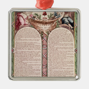 Declaration of the Rights of Man, 1793 Metal Ornament