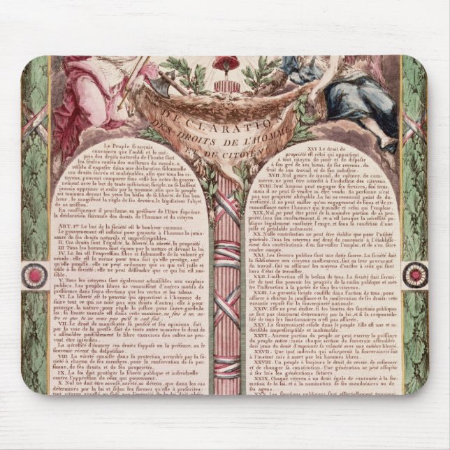 Declaration of the Rights of Man, 1793 Mouse Pad (Front)