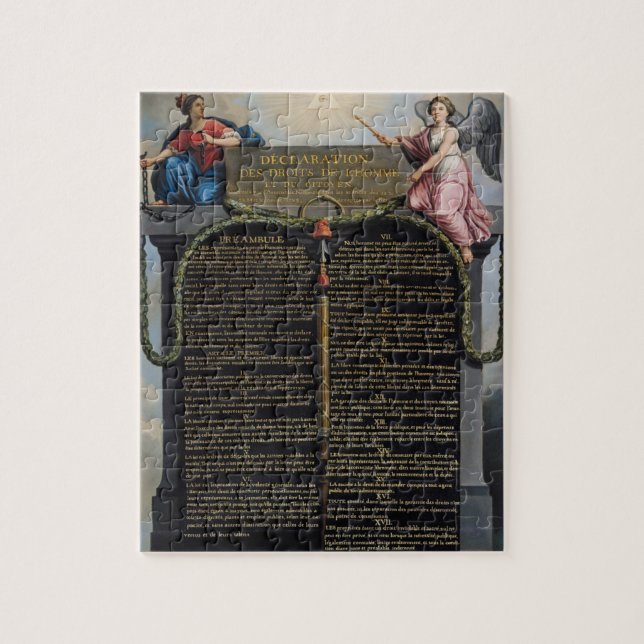Declaration of the Rights of Man and Citizen Jigsaw Puzzle (Vertical)