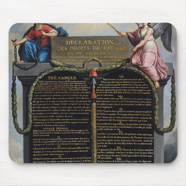 Declaration of the Rights of Man and Citizen Mouse Pad (Front)
