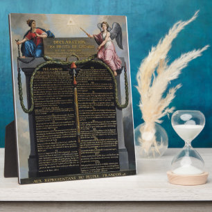 Declaration of the Rights of Man and Citizen Plaque