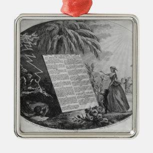 Declaration of the Rights of Man Metal Ornament