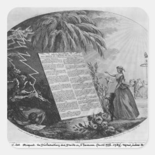 Declaration of the Rights of Man Square Sticker