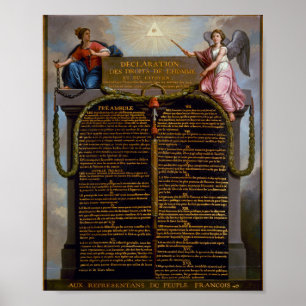 Declaration - Rights of Man and of the Citizen Poster