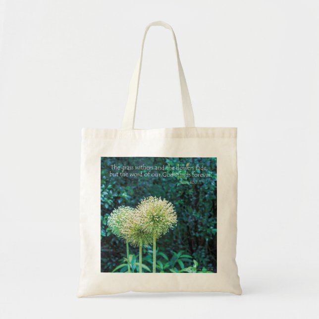 Declarations Images Allium Flowers tote bag (Front)