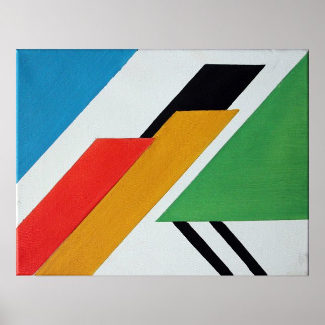 Decó - Abstract Geometrical Art Poster (Front)