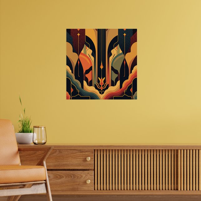 Deco Abstraction Poster (Living Room 2)