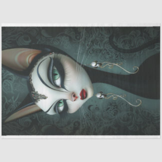 Deco Art Glamourous Cat Decoupage  Tissue Paper