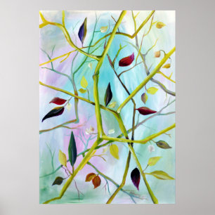Deco Art - Multidimensional Painted Leaves Poster