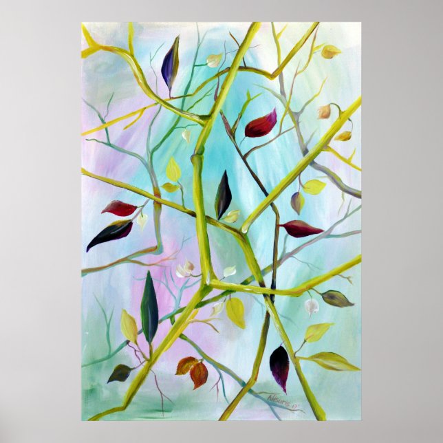 Deco Art - Multidimensional Painted Leaves Poster (Front)