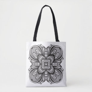 Deco Black Square Inspired 2 Tote Bag