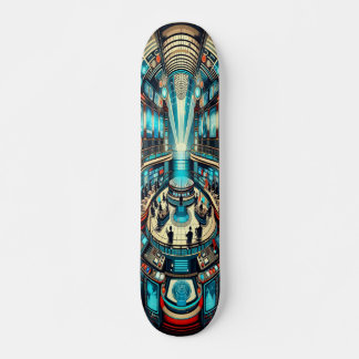  "Deco Broadcast Hub Deck" Skateboard