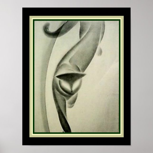 Deco Cat Lithograph ca. 1931 by Major Felten Poster (Front)