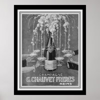 Deco Chauvet Freres Champagne Ad 16 x 20