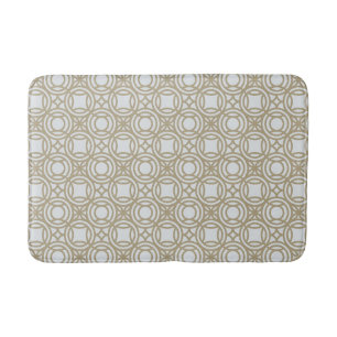 Deco Circles Weave Bath Mat - Light Gold