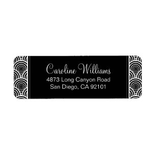 Deco Classic Return Address Label