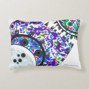 "Deco Cogs" accent pillow