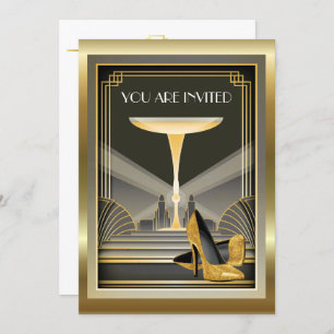 Deco Contemporary Gala Event 3 Invitation