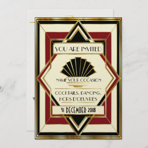 Deco Contemporary Gala Event Invitation