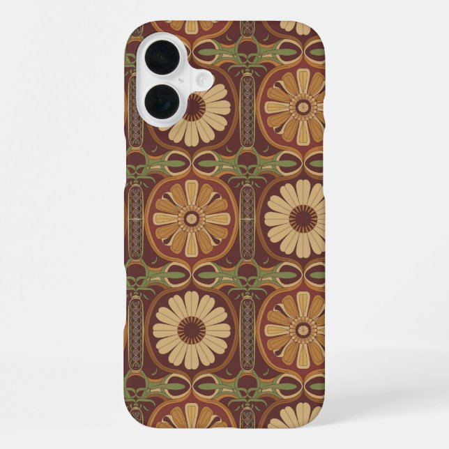 Deco Daisy Ethnic Bloom iPhone Case (Back)