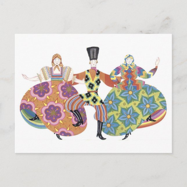 Deco Dancers Postcard (Front)