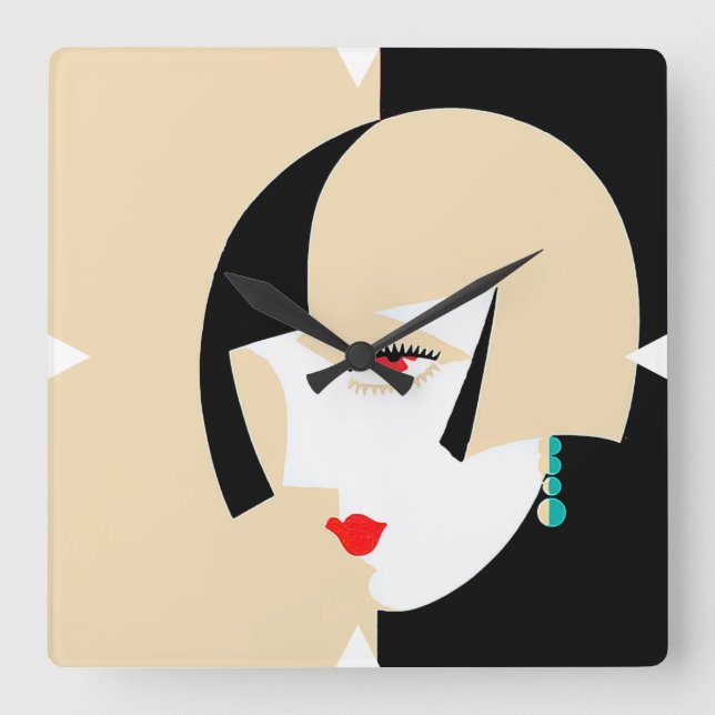 Deco Design Wall Clock (Front)