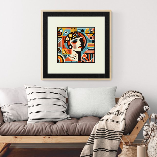 Deco Diva: A Geometric Tribute Poster (Creator Uploaded)