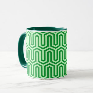 Deco Egyptian motif - jade green Mug