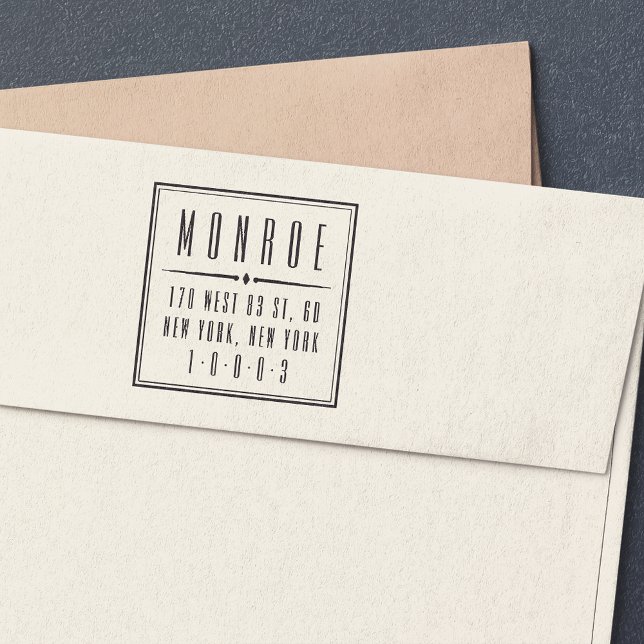 Deco Empire Return Address Stamp (Creator Uploaded)