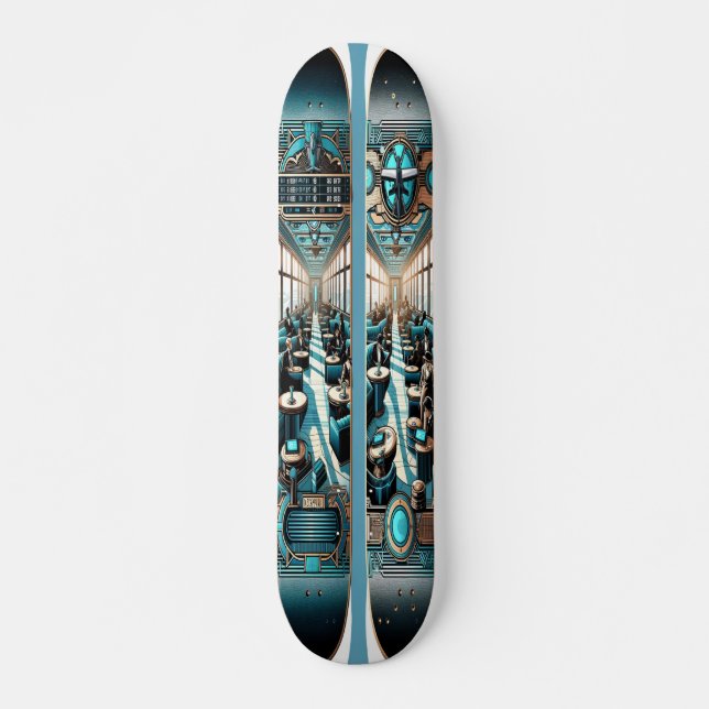 "Deco Flight Lounge Deck" Skateboard (Front)