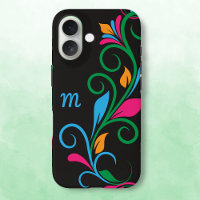 Deco Floral Monogram