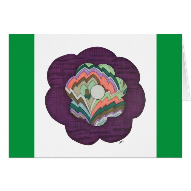 Deco Flower Notecard (Front Horizontal)