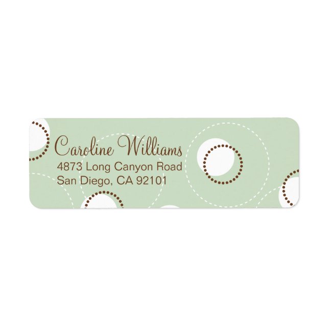 Deco Fun Return Address Label (Front)