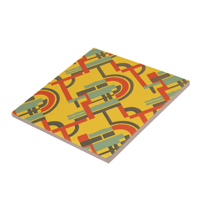 Deco Gold Geo Ceramic Tile (Side)