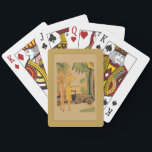 Deco Ladies And Car Playing Cards<br><div class="desc">vintage art in the art deco style with elegant ladies standing next to a car in the countryside.</div>