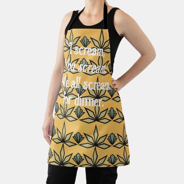 Deco Leaves  Apron (Insitu)