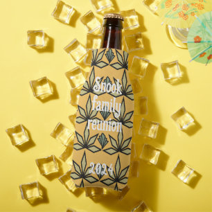 Deco Leaves  Bottle Cooler