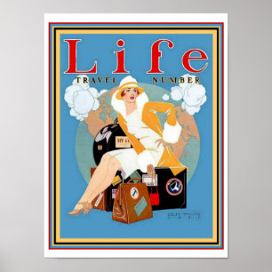 Deco Life Travel Cover- Coles Phillips 12 x 16 Poster