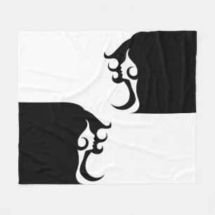 Deco Mod Woman Fleece Blanket