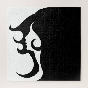 Deco Mod Woman Jigsaw Puzzle